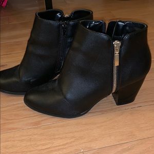 Style & co black ankle booties